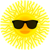 Sun With Sunglasses Clip Art